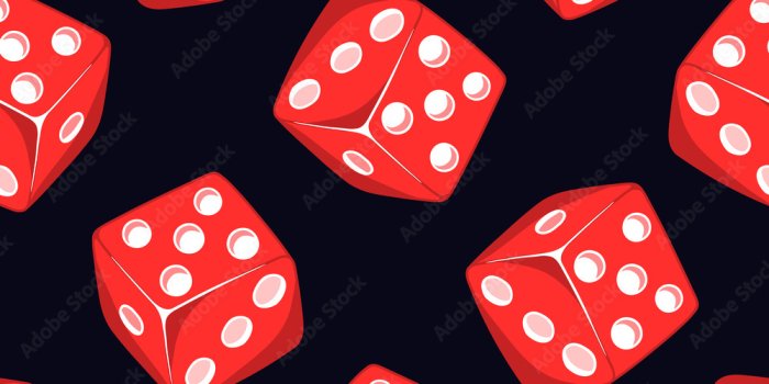 1000x1000 Dice, gaming, casino seamless pattern with red cubes isolated on black  background. Gambling wallpaper. Stock Vector | Adobe Stock