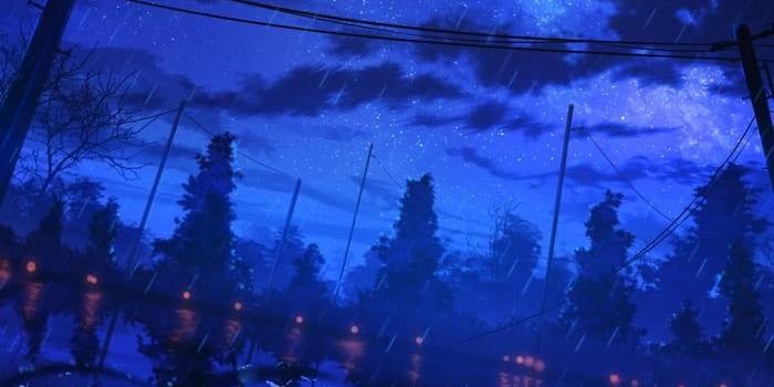 700x1200 Anime night starry sky Wallpapers Download | MobCup