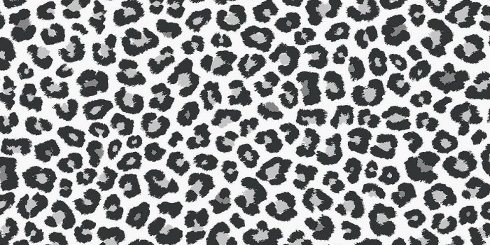 1200x1200 Animal Print Wallpaper Shades Leopard Jaguar Spots Black White Silver  5060119354383 | eBay