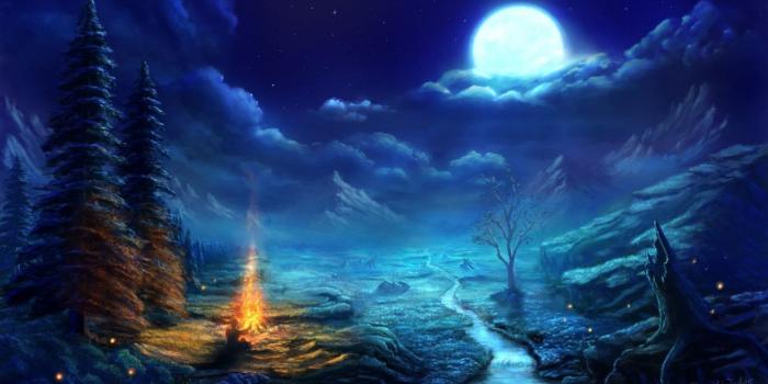 1244x700 Anime night scene amazing resolution moon wallpaper | 1920x1080 | 1015465 |  WallpaperUP