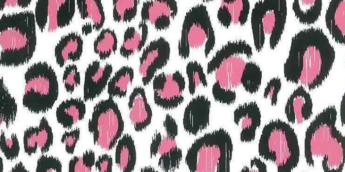 741x1190 Animal Print Wallpaper Leopard Pink Black White KS2303 Double Rolls | eBay