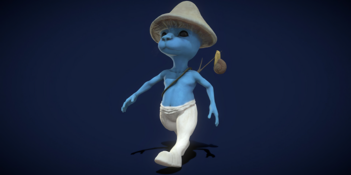 1920x1080 Blue Smurf Cat Wallpaper by Flinky