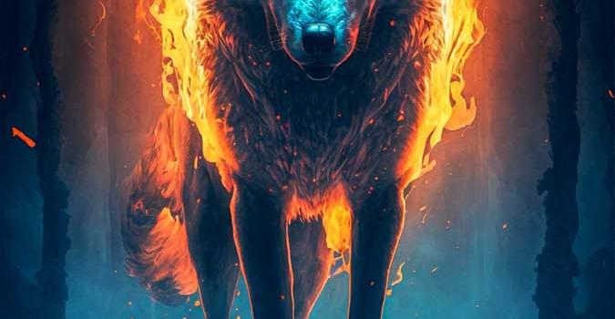 675x1500 Fire Wolf iPhone Wallpaper HD - iPhone Wallpapers