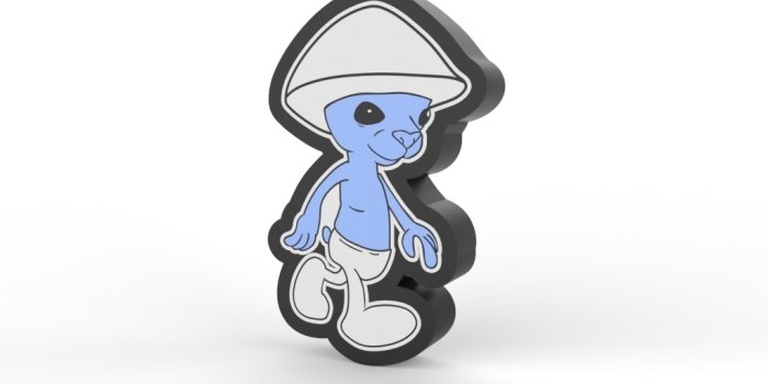1024x768 STL file SMURF CAT WE LIVE WE LOVE WE LIE MEME LUMINARIA - LED LAMP・3D  printable design to download・Cults
