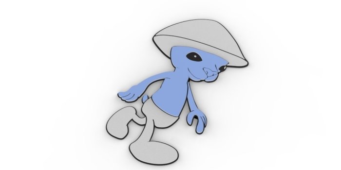 1024x768 STL file SMURF CAT WE LIVE WE LOVE WE LIE MEME - 1 OR 2 COLOR PRINTING・3D  print model to download・Cults