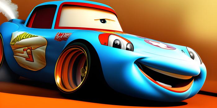 3072x2048 Lightning McQueen with smoking tyres | Wallpapers.ai