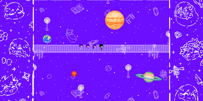 1920x1080 Omori, video games, pixel art, space, stars, colorful | 1920x1080 Wallpaper  - wallhaven.cc