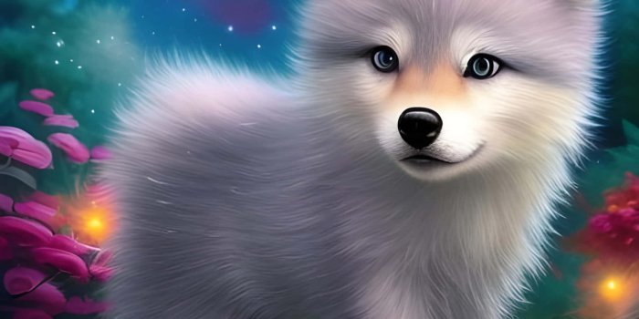 1920x1920 Download A Cute Fox In The Forest With Flowers | Wallpapers.com