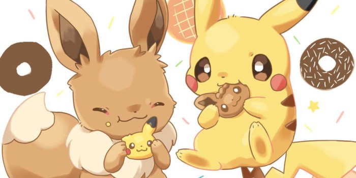 1024x768 100+] Cute Pikachu And Eevee Wallpapers | Wallpapers.com