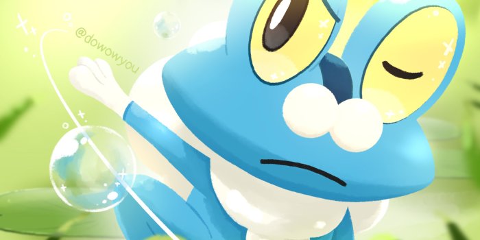 2048x2048 froakie (pokemon) drawn by wowyou | Danbooru
