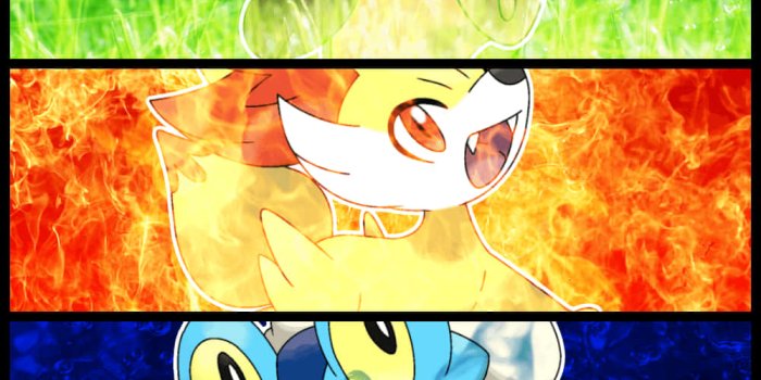 1000x937 Download Chespin Froakie Fennekin Collage Wallpaper | Wallpapers.com