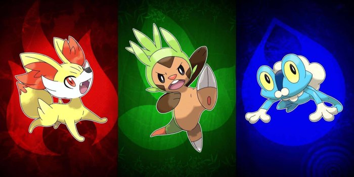 1920x1080 Download Glowing Fennekin Chespin And Froakie Wallpaper | Wallpapers.com