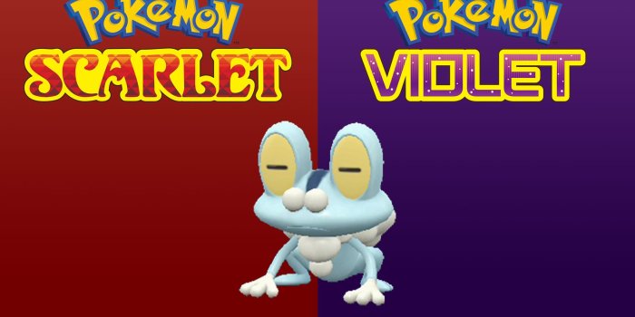 1920x1080 Pokemon Scarlet and Violet Shiny Froakie 6IV-EV Trained – Pokemon4Ever