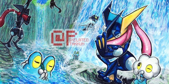 1155x750 Poke Days: Froakie Family - Etsy