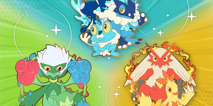2048x2048 Froakie : Greninja - Pokemon Evolution Enamel Pin – Shinnoyume