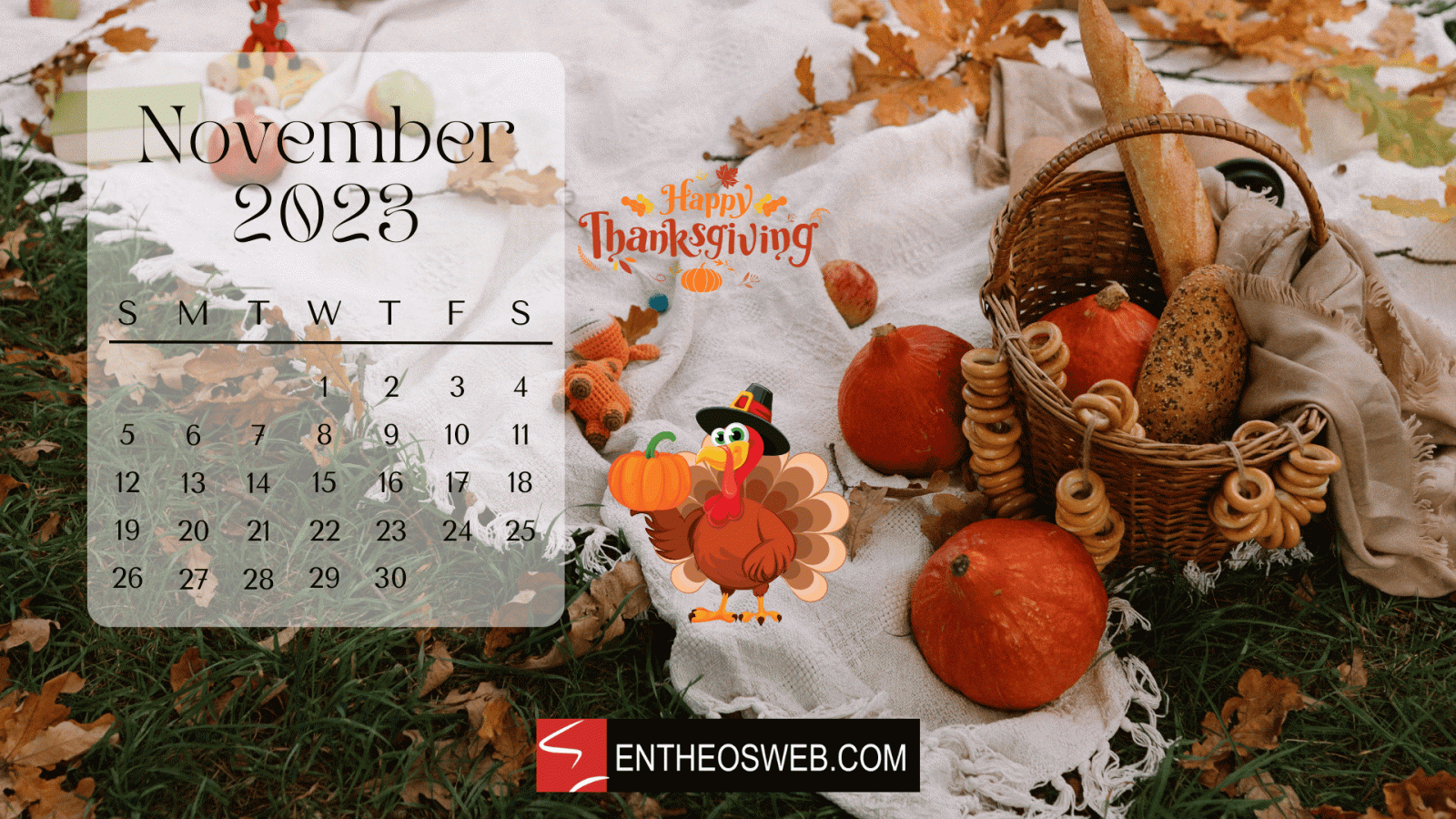 1920x1080 November 2023 Calendar Desktop Wallpaper | EntheosWeb