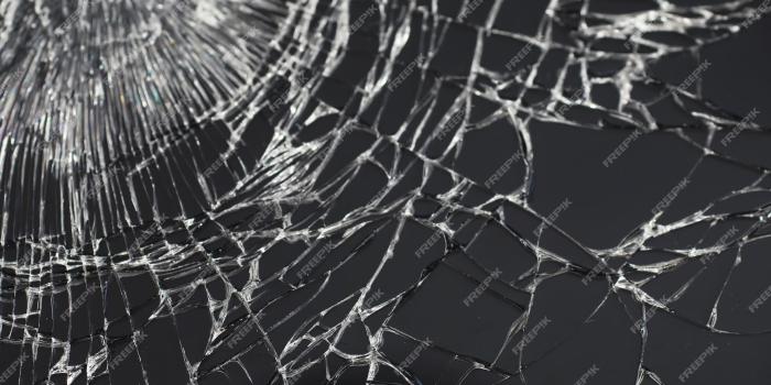 2000x1333 Premium Photo | Crack on the glass broken screen broken phone cracked glass  background white cracks in the glass