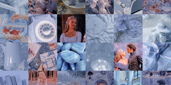 1920x1920 Blue Aesthetic Wallpaper Collage - Etsy