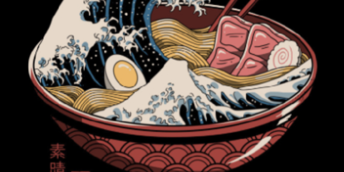 770x1088 Great Ramen Wave | Diseño gráfico japonés, Ilustración japón, Dibujos  japoneses