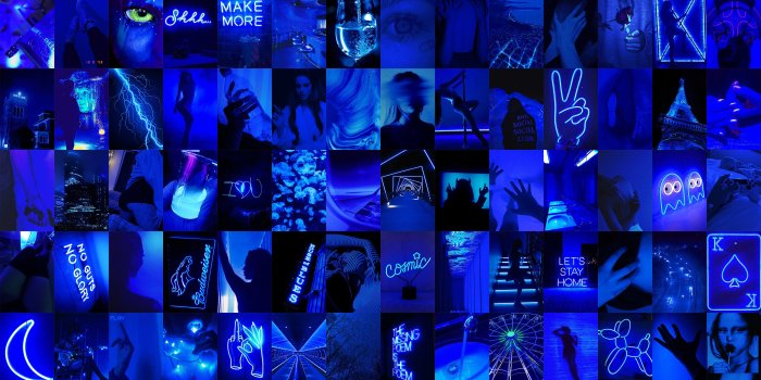 3000x2250 Neon Blue Wallpaper - Etsy