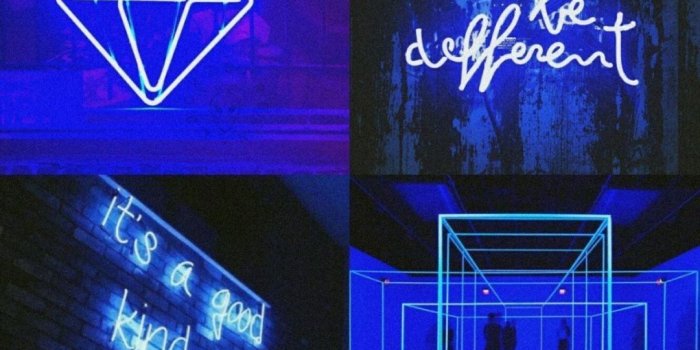 1080x1920 Aesthetic Neon Blue Wallpapers