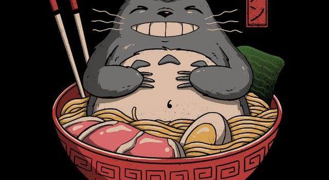 640x1466 My Neighbor Ramen by VincentTrinidadArt (2179x4991) - Amoledbackgrounds |  Japanese wallpaper iphone, Japanese pop art, Kawaii wallpaper