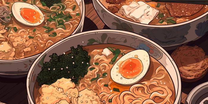 975x1300 Japanese Anime ramen Wall Mural | Buy online at Europosters