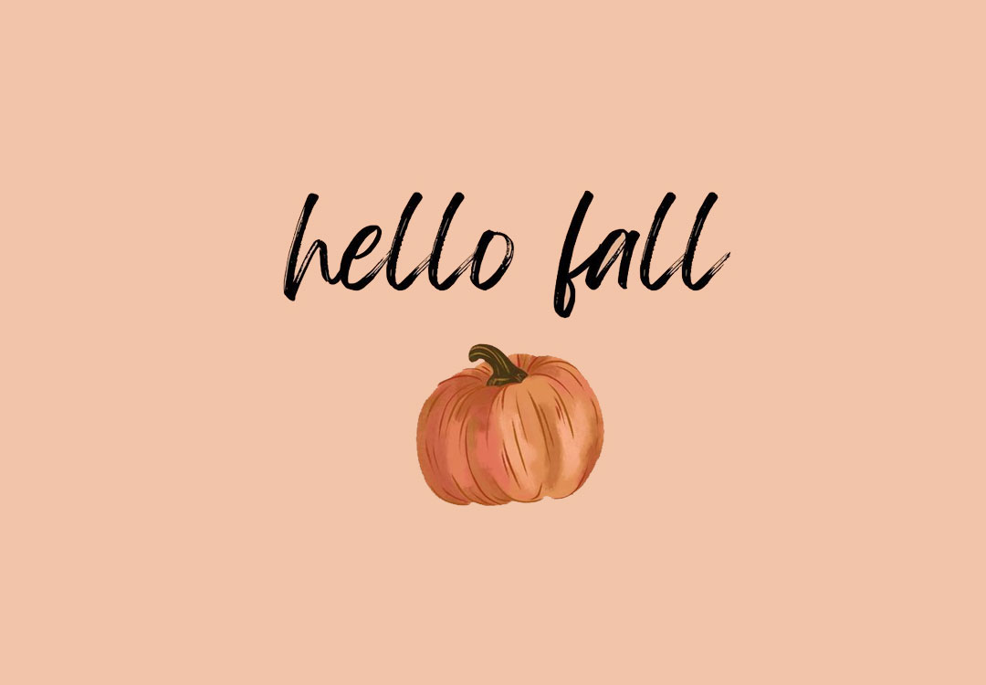 1080x750 Simple Pumpkin Fall Wallpaper