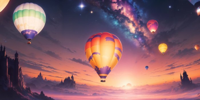 2048x2048 Hot air balloons Wallpaper 4K, Aesthetic, Festival, Surreal