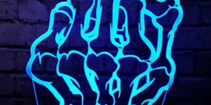 720x1280 Neon Blue Skeleton Wallpaper Download | MobCup