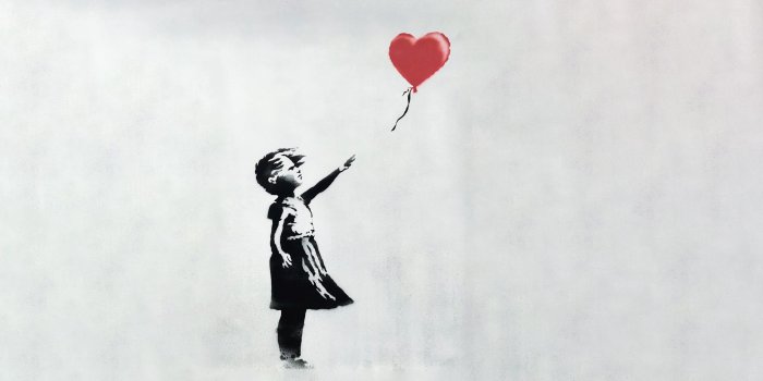 2560x1440 Banksy's 'Girl with Balloon' [2560 x 1440] : r/wallpapers
