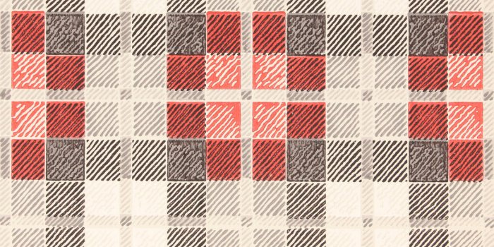 1280x1280 1950s Vintage Wallpaper Red and Black Plaid - Rosie's Vintage Wallpaper