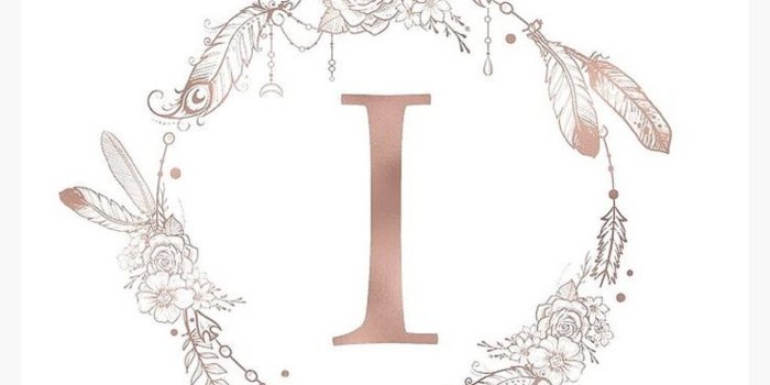 1440x1920 Download Stylish Letter I In White Wallpaper | Wallpapers.com