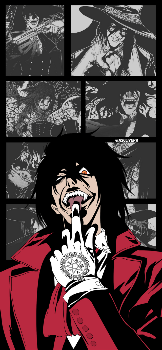 640x1386 Alucard - Wallpaper by me : r/Hellsing