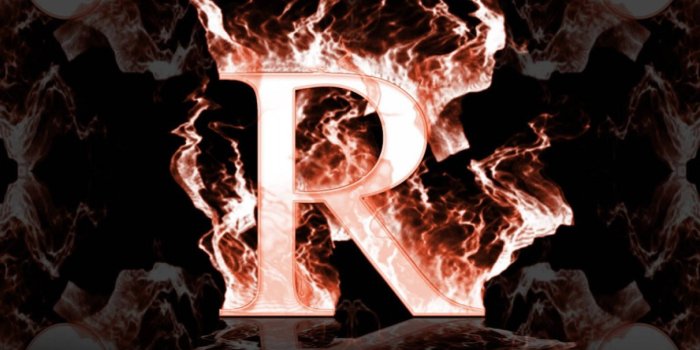 1600x1200 Download Letter R Fire Art Wallpaper | Wallpapers.com