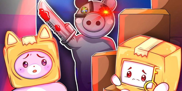 1280x720 Download Lankybox Foxy Boxy And Piggy Wallpaper | Wallpapers.com