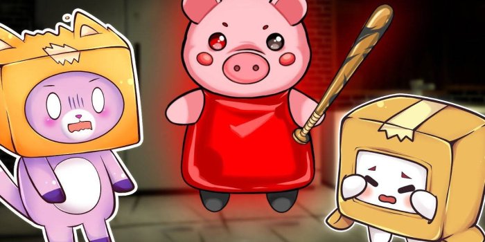 1280x720 Download Lankybox Foxy Roblox Piggy And Boxy Wallpaper | Wallpapers.com