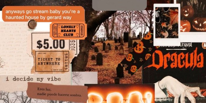 750x1124 25 Autumn Collage Aesthetic Wallpapers : This is Halloween I Take You |  Wedding Readings | Wedding Ideas | Wedding Dresses | Wedding Theme