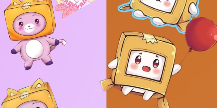 2289x2289 Lankybox Foxy And Boxy Wallpapers