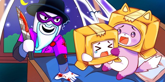 1920x1080 Download Lankybox Boxy Foxy And Scary Larry Wallpaper | Wallpapers.com