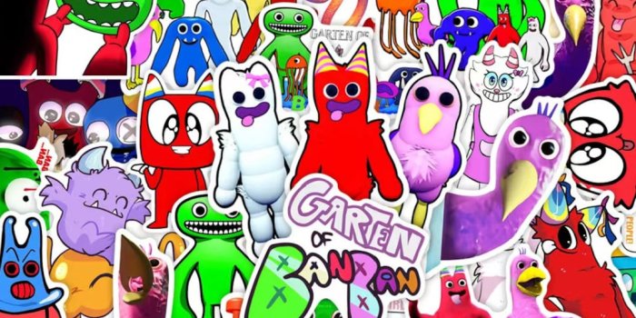 1080x1080 50 PCS Garten of Banban Game Monster Stickers Hand Account - Etsy