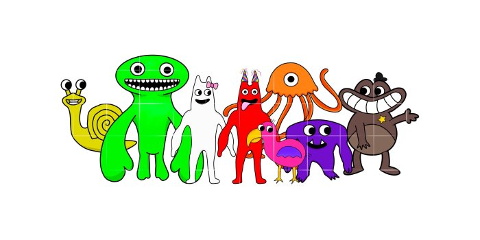 3000x3000 Garten of Banban Characters PNG Digital Download Image Garten - Etsy