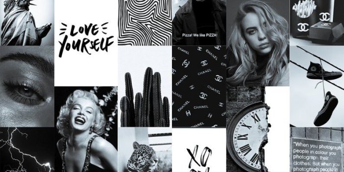 794x1315 Soft Black and White Wall Collage Kit Vintage Black Photo - Etsy | Black  aesthetic wallpaper, Black and white aesthetic, Aesthetic collage
