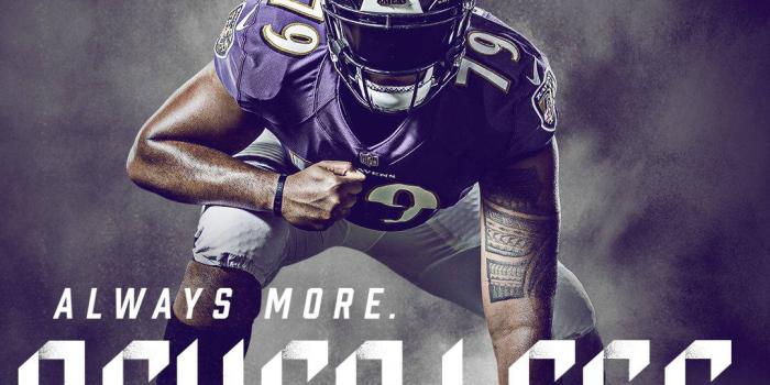 1080x1920 Download Baltimore Ravens Player Poster Wallpaper | Wallpapers.com