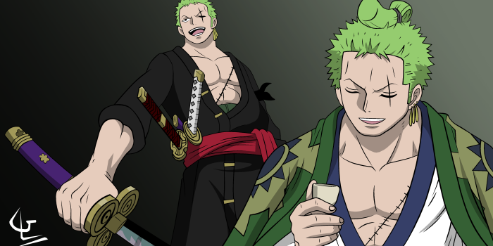 4404x2357 Roronoa Zoro by Glarak