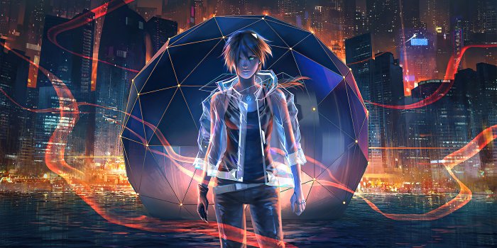 3840x2160 Night City Anime Boy 4k, HD Anime, 4k Wallpapers, Images, Backgrounds,  Photos and Pictures