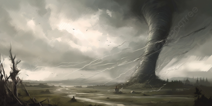 1200x673 Painted Image Of A Tornado Through An Open Windy Region Background, Tornado  Picture Drawing Background Image And Wallpaper for Free Download