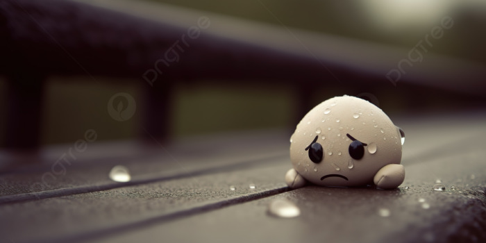 1200x673 Sad Looking Toy Lying On The Ground With Rain Drops Background, Cute Sad  Pictures Background Image And Wallpaper for Free Download