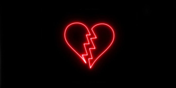 1280x720 Neon Broken Heart Wallpapers