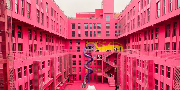 2560x1440 7 Vibrant Examples of Pink Architecture Around the World | Architectural  Digest